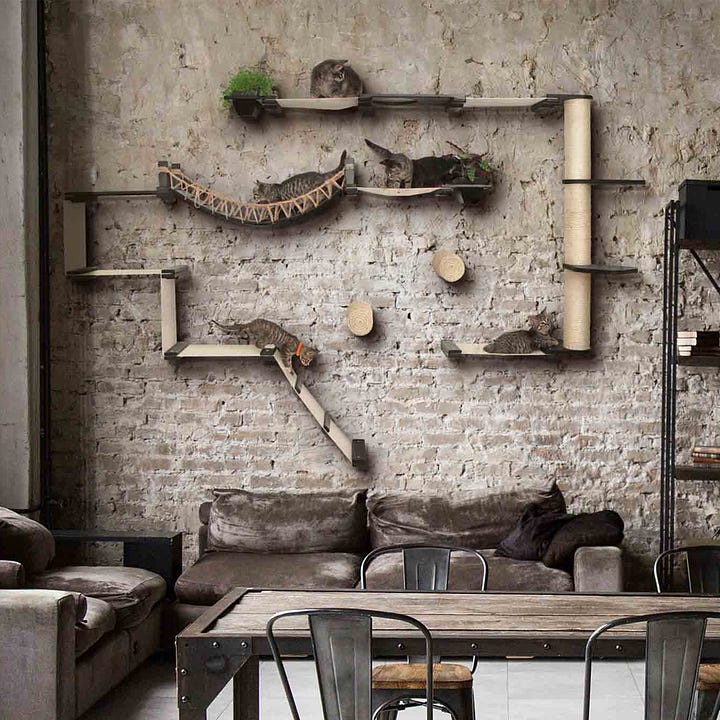 Juggernaut Indoor Cat Playground (Image: Catastrophic Creations) | Maki Chair for Offect (Image: Jin Kuramoto Studio)