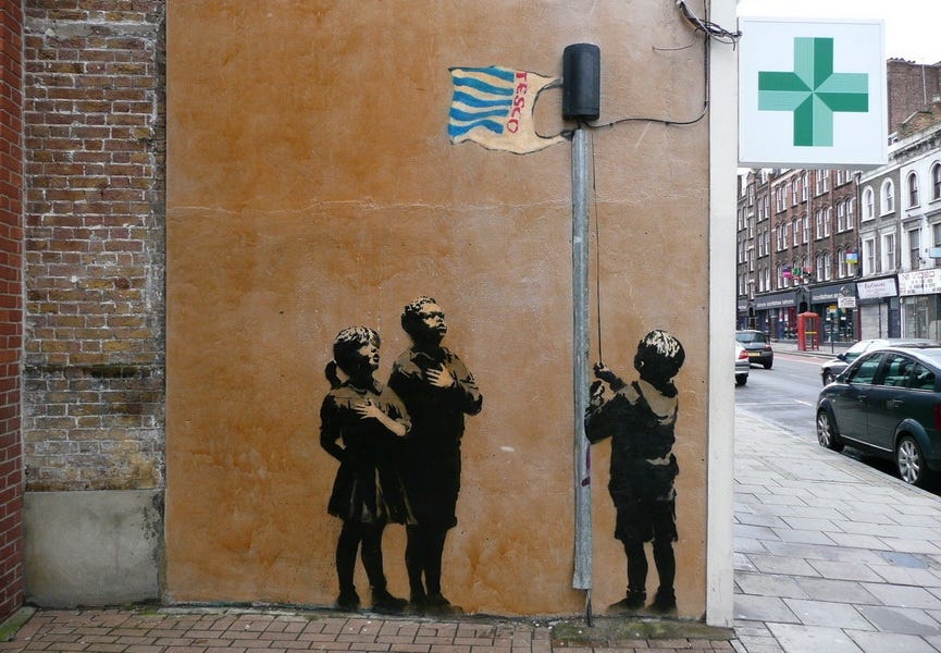 Very Little Helps, 2008 - Banksy Explained