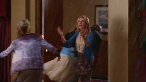 Claire directs people to exit the room