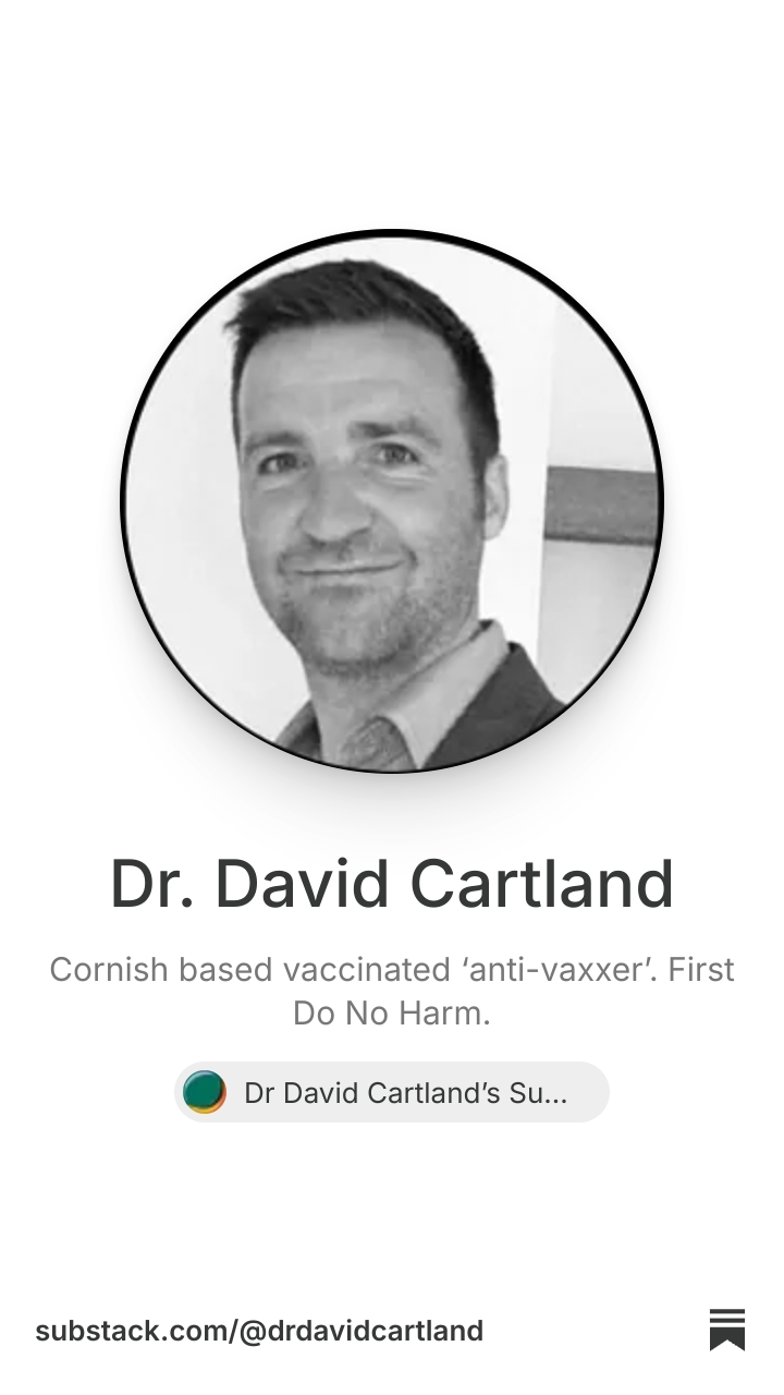 Dr. David Cartland | Substack