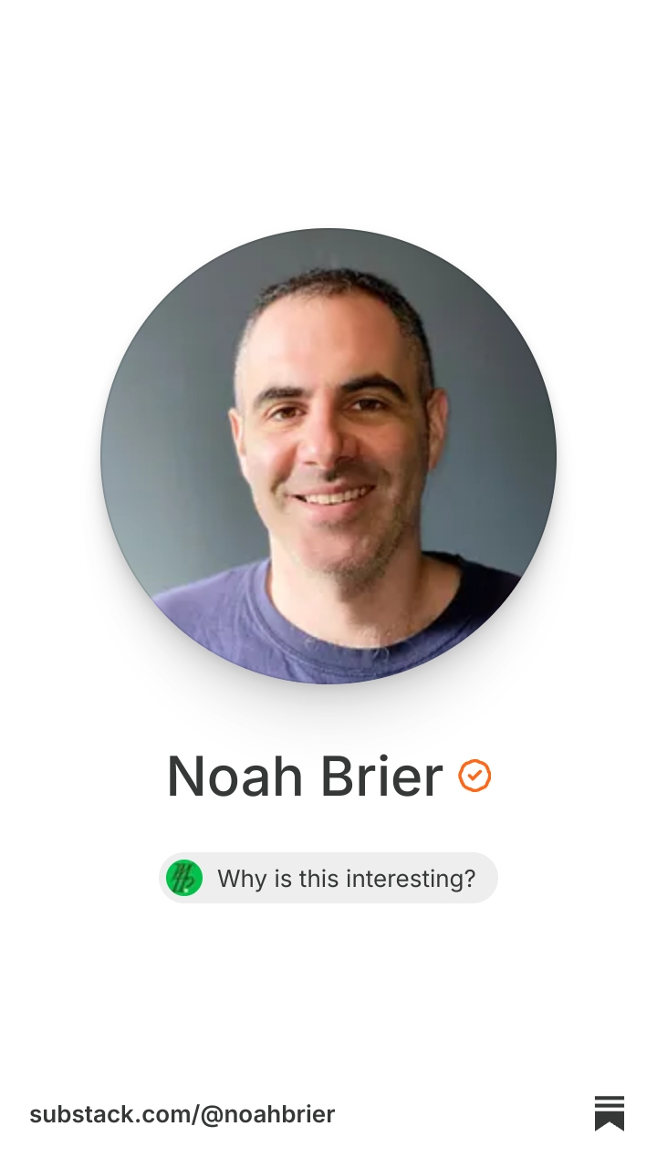 Noah Brier | Substack