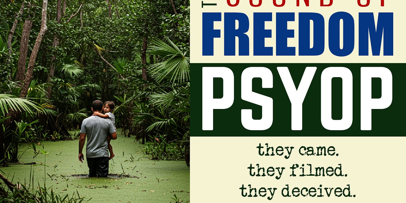 Sound of Freedom PSYOP Part 1: They came. They filmed. They DECEIVED.
