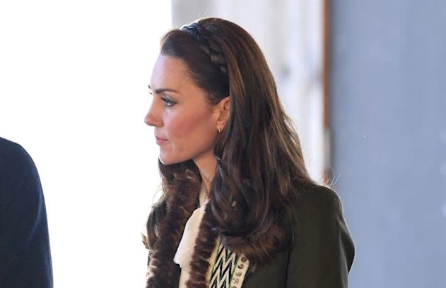 Princess Catherine with a faux hair headband Princess Catherine with a faux hair headband