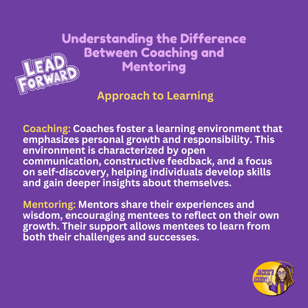 Understanding the Difference Between Coaching and Mentoring