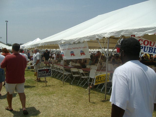 Signs wave for Somerset, Wicomico, and Worcester County Republicans. Signs wave for Somerset, Wicomico, and Worcester County Republicans.