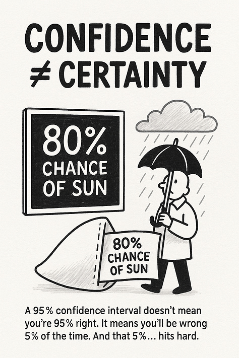 Discover why most growth forecasts are more fiction than fact. Learn how marketers and product managers can avoid false positives, misuse of confidence intervals, and data misinterpretation by embracing statistical literacy in growth forecasting.