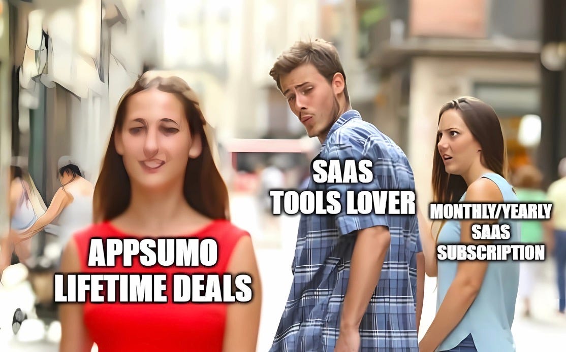 Normal day as an Appsumo user