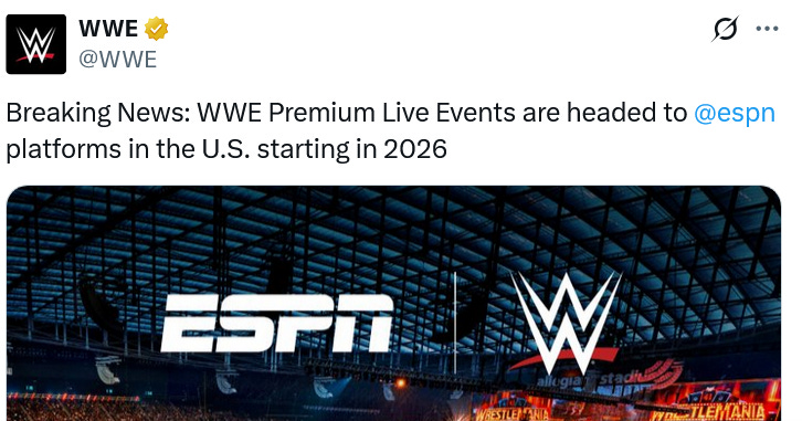 WWE PLEs take over ESPN & Ari Emanuel invades Paramount