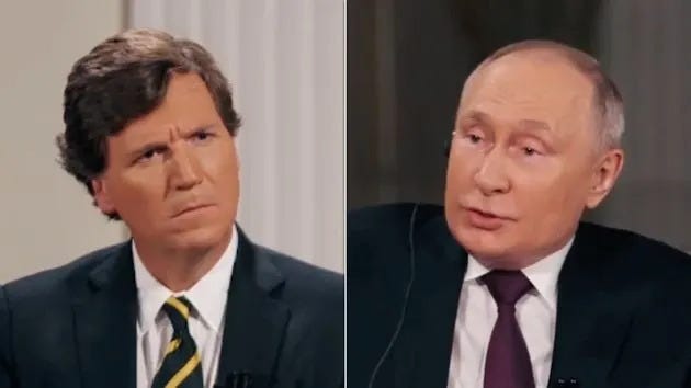 Tucker Carlson's interview with Vladimir Putin Tucker Carlson's interview with Vladimir Putin