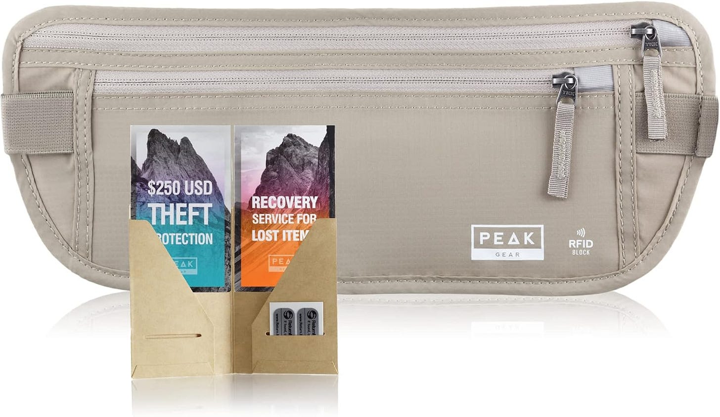 Peak Gear Travel Money Belt Peak Gear Travel Money Belt