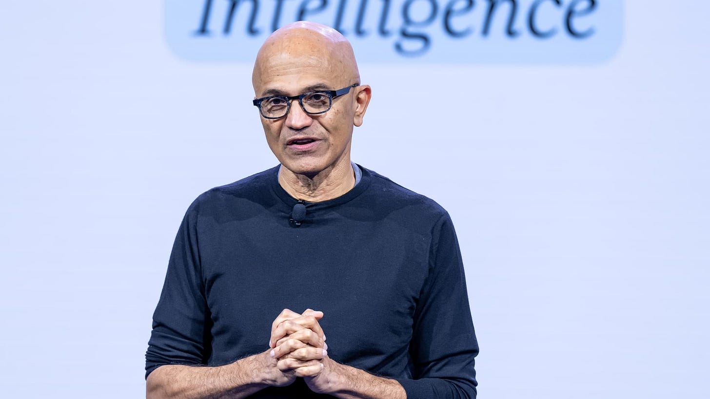 Microsoft's Nadella says AI needs an 'emergency brake' humans control Microsoft's Nadella says AI needs an 'emergency brake' humans control