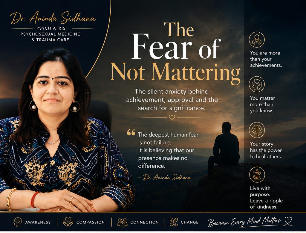 The Fear of Not Mattering™: The Quiet Anxiety Shaping Our Lives
