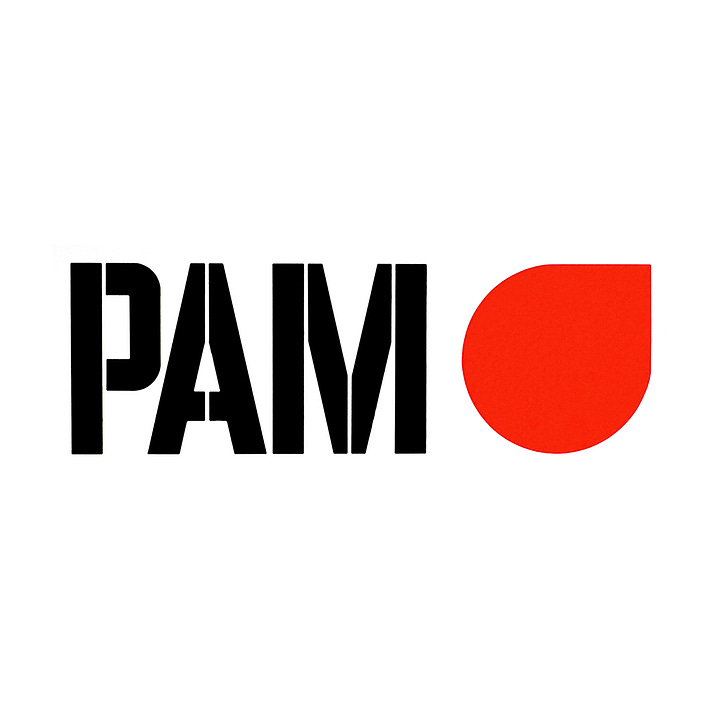 Benno Wissing's 1965 logo for Dutch oil, gas and petrol brand PAM