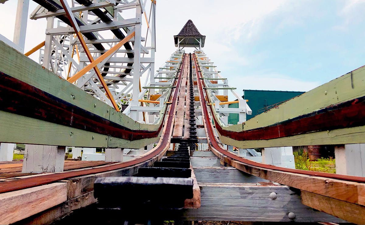 Leap the Dips roller coaster side friction Leap the Dips roller coaster side friction