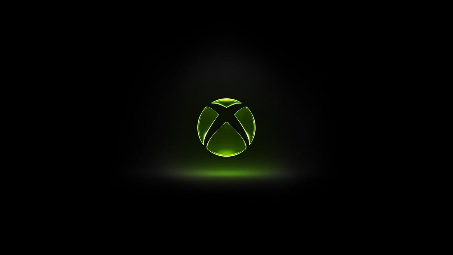 Xbox Series X console with new 2026 boot animation glowing green on screen Xbox Series X console with new 2026 boot animation glowing green on screen