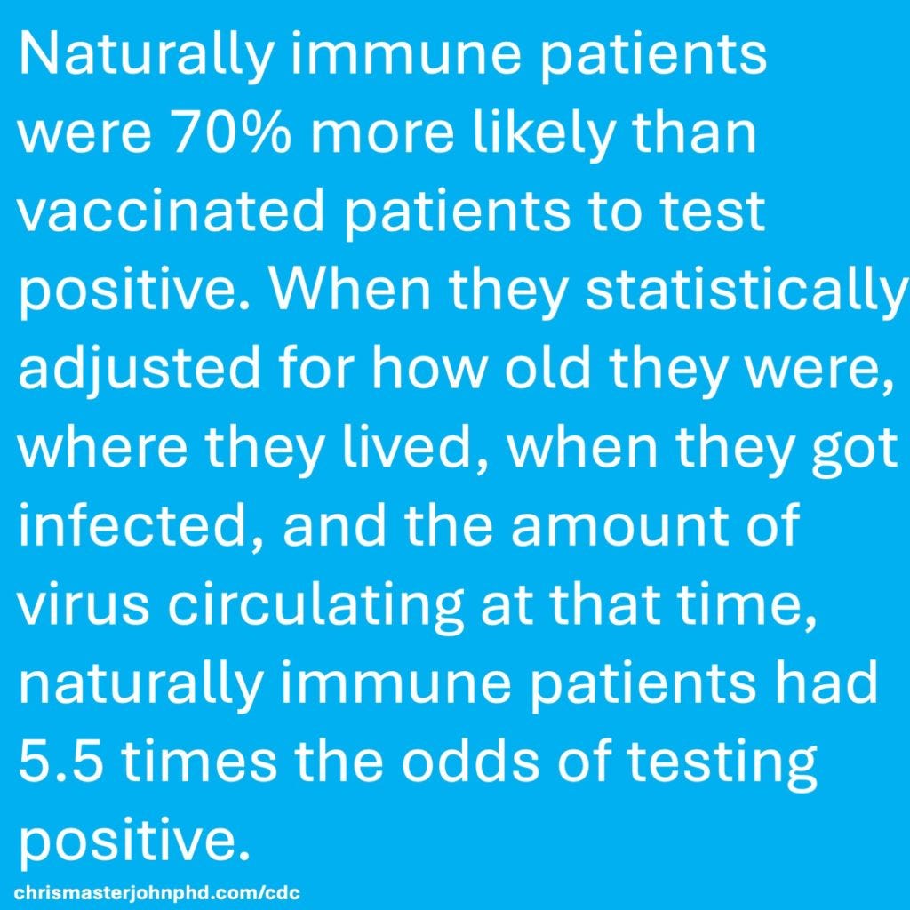 CDC and Natural Immunity