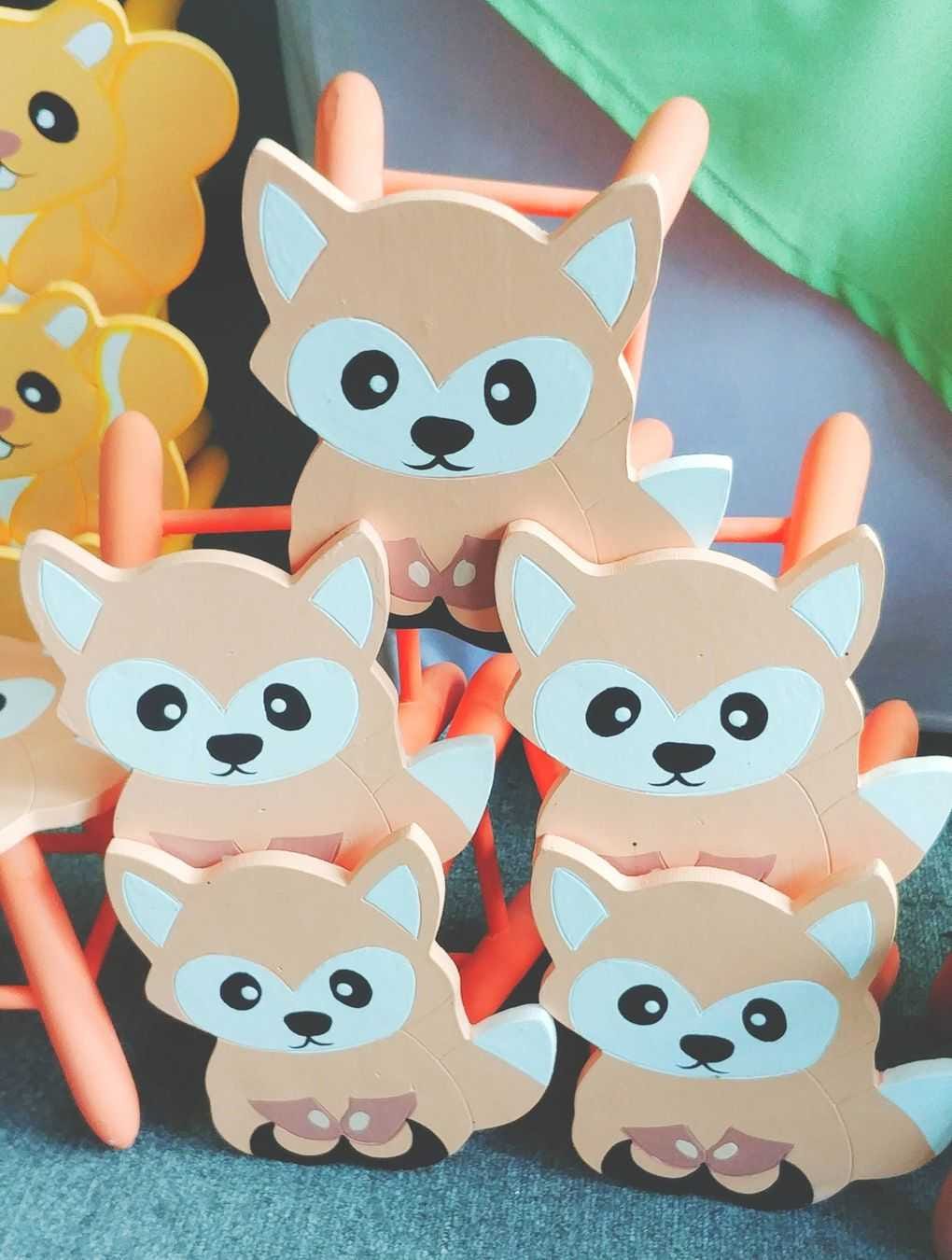 Wooden chairs woodland theme Wooden chairs woodland theme