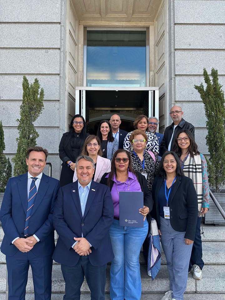 Funcionarios de Republica Dominicana, Mexico, Costa Rica, Ecuador y Venezuela en Madrid