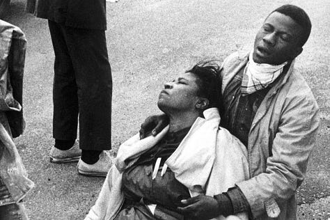 ICE attacking peaceful protesters and taking children from their family. Police attacking peaceful protesters in Selma, Alabama. 