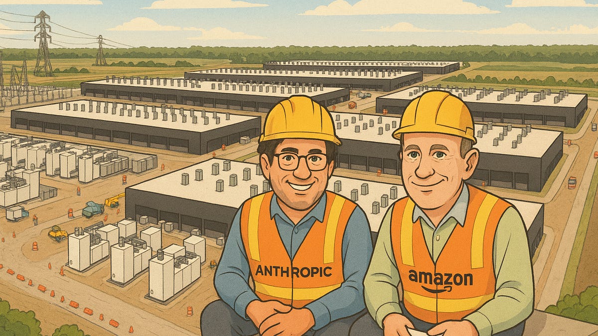 Massive AWS datacenter under construction for Anthropic Trainium clusters