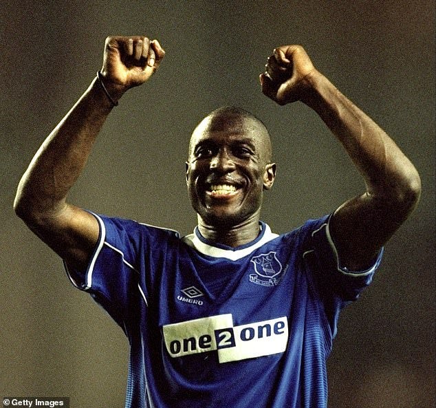 Campbell became a cult hero on Merseyside during a six-year stay at Goodison Park from 1999-2005 Campbell became a cult hero on Merseyside during a six-year stay at Goodison Park from 1999-2005