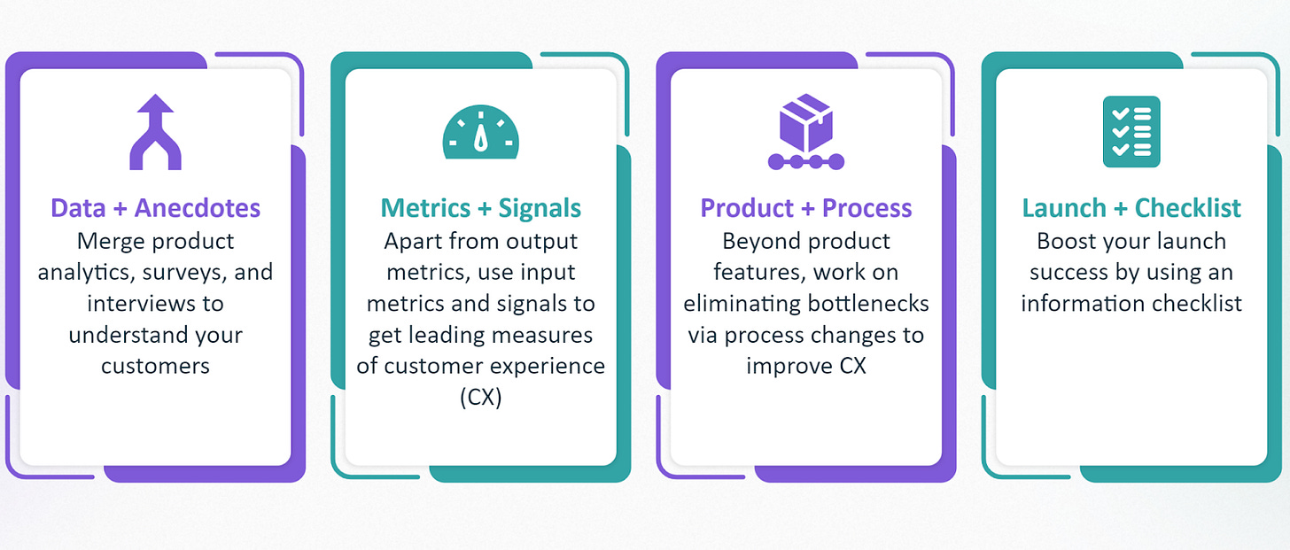 screenshot from the presentation showing 4 tips for measuring and improving customer experience screenshot from the presentation showing 4 tips for measuring and improving customer experience