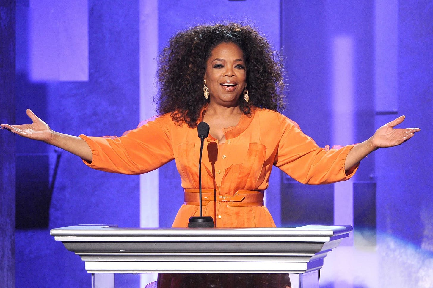 Oprah Winfrey on stage.