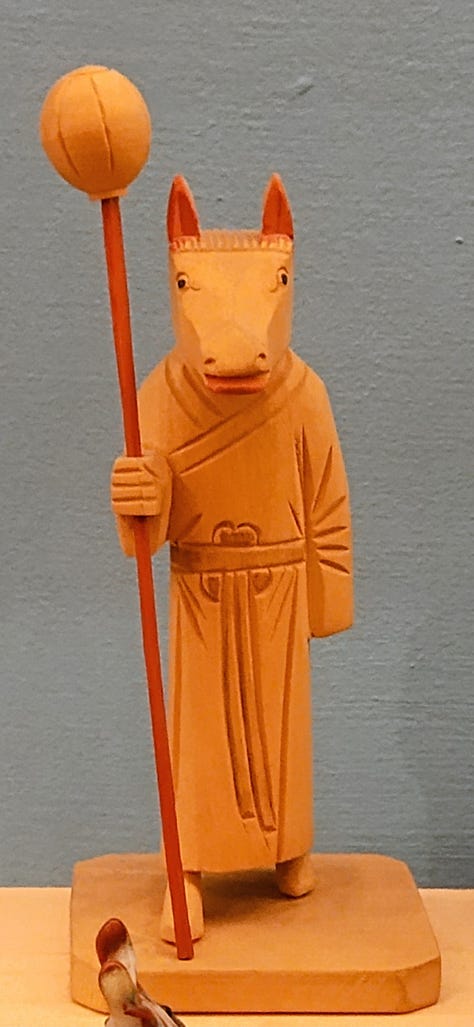 outdoor sculpture and photos of figurines from many peoples