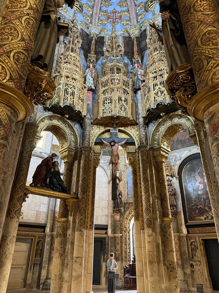 The church within the Convent of Christ and a friar's cell