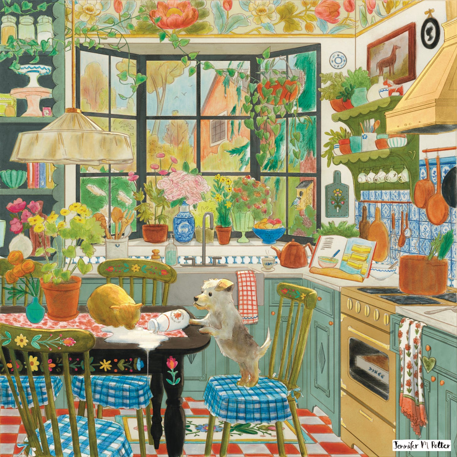 color rough 2 of springtime kitchen puzzle