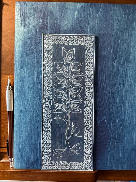 Intaglio and woodcut plate designs.