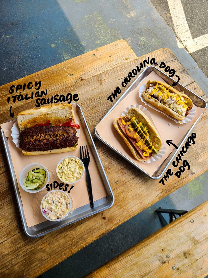 The Good Wurst Company hot dogs/frankfurters/wieners and sides