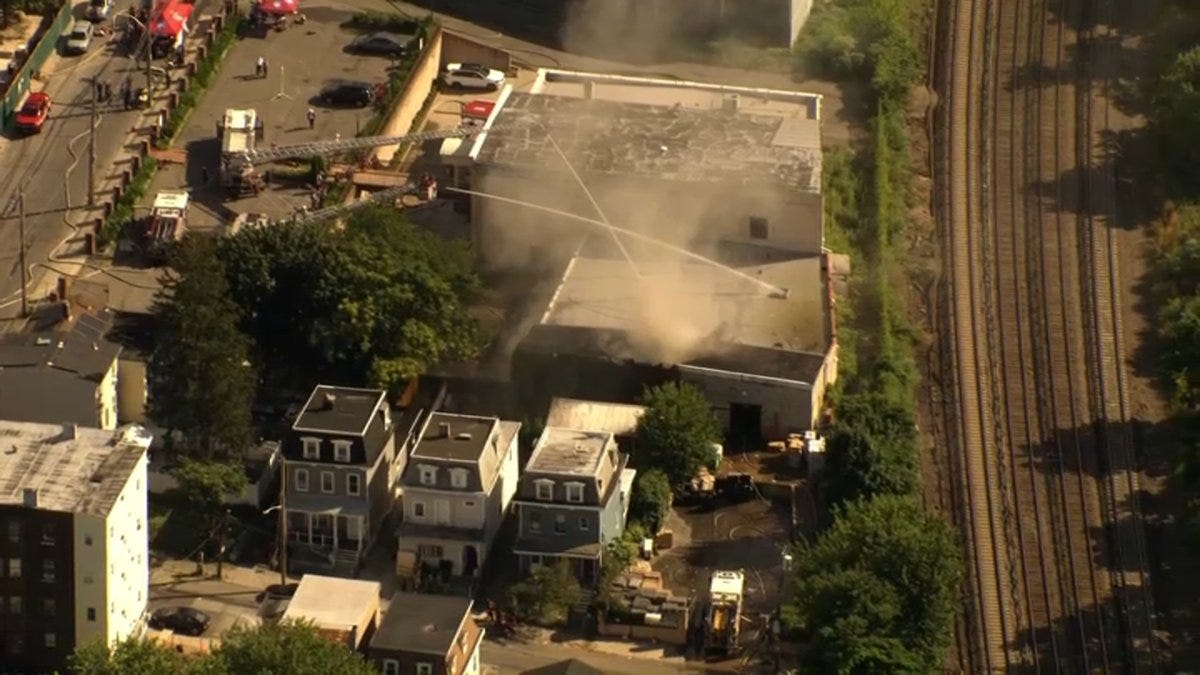 Forklift error at Yonkers beauty warehouse spurs chemical leak, fire – NBC  New York