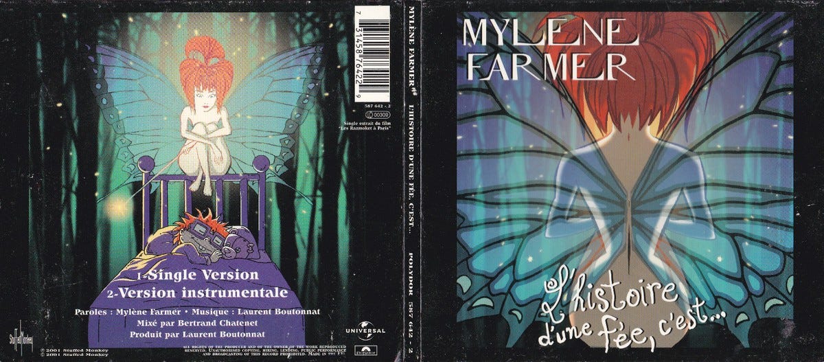 CD SINGLE DIGIPACK 2T MYLENE FARMER L'HISTOIRE D'UNE FEE C'EST...2001 | eBay