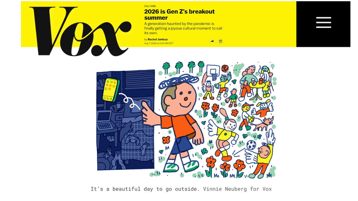 My Vox Op-ed: 2026 is Gen Z’s breakout summer