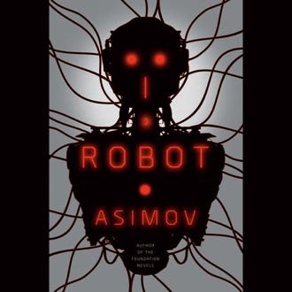 A book cover of a robot
Description automatically generated