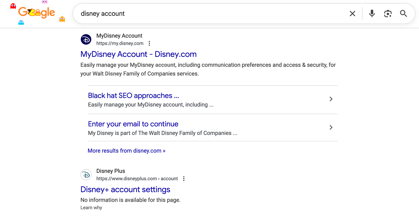 Disney Sitelinks Blackhat Seo Hack Disney Sitelinks Blackhat Seo Hack