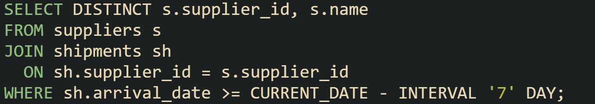 Using EXISTS for Fast Conditional Filtering in SQL