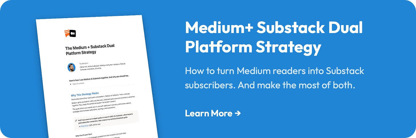 The Medium + Substack Dual The Medium + Substack Dual
