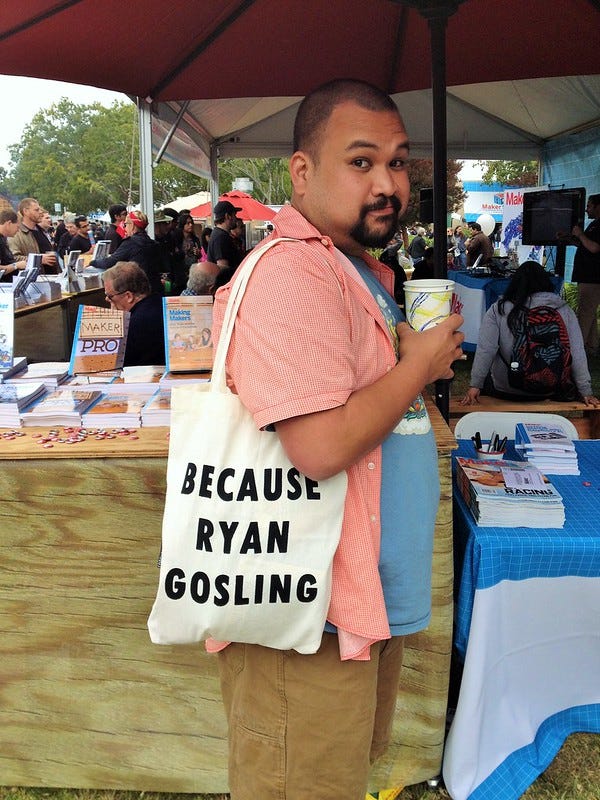 Because Ryan Gosling Bag Because Ryan Gosling Bag