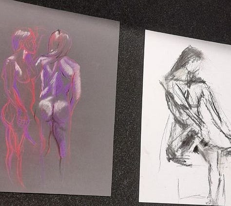 nude model posing for drawing cardiff