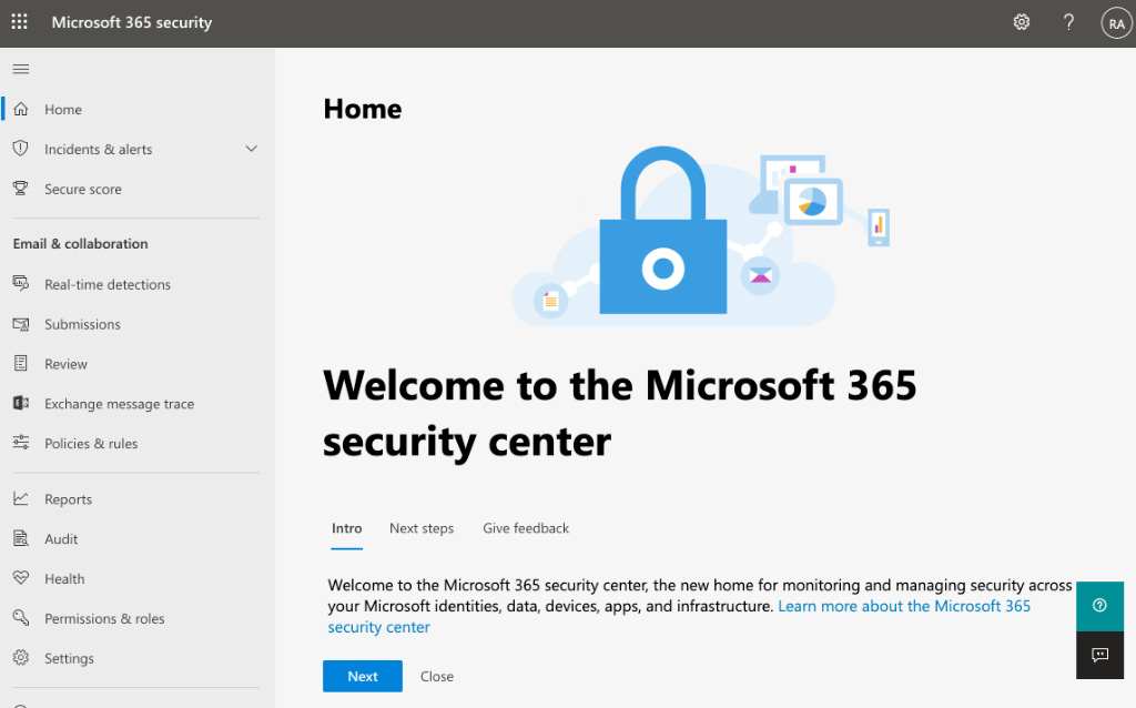 Portale security.microsoft.com Portale security.microsoft.com