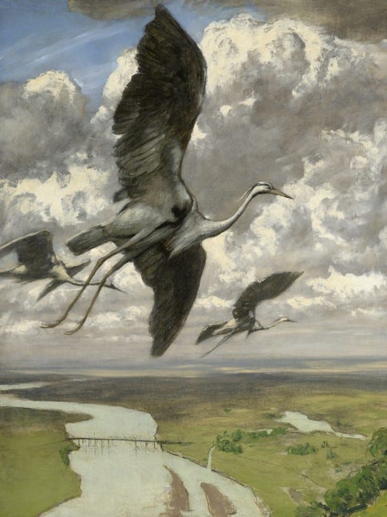 Hans Thom's painting of Wondrous Birds Hans Thom's painting of Wondrous Birds