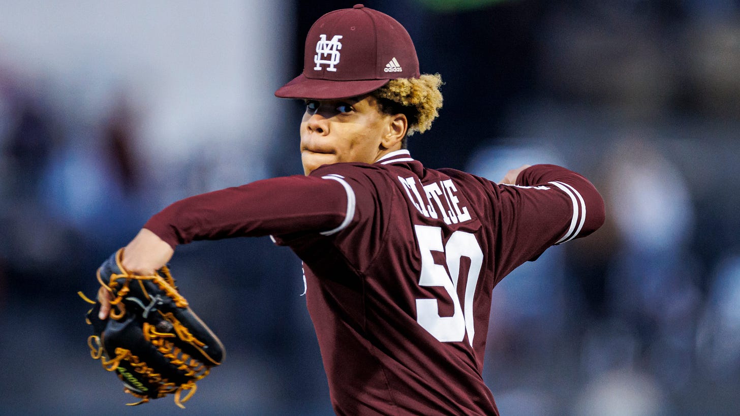 How Mississippi State baseball pitcher Jurrangelo Cijntje fared at Alabama