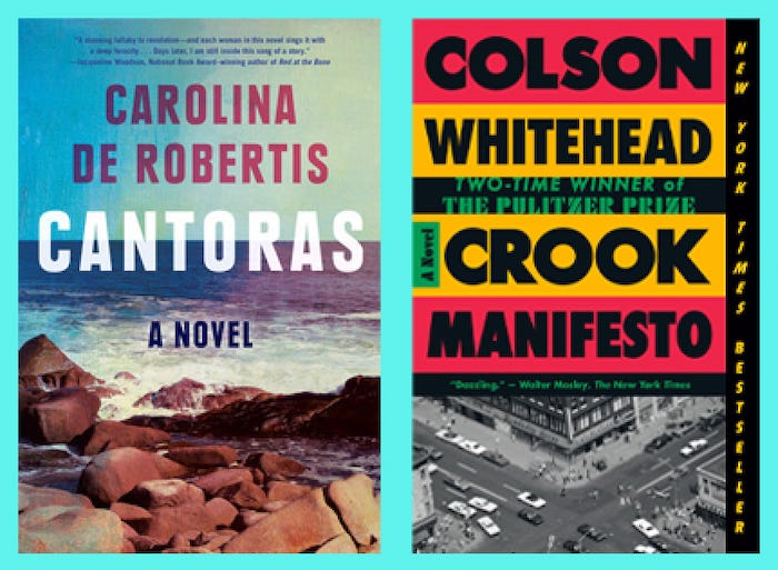 book covers: Cantoras; Crook Manifesto