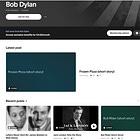 Bob Dylan lanzó su propio Patreon "Lectures from the Grave"