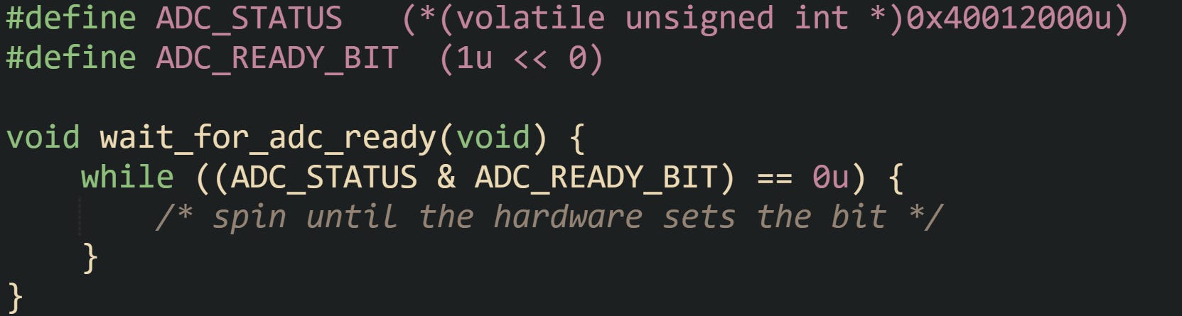 Using const and volatile in C