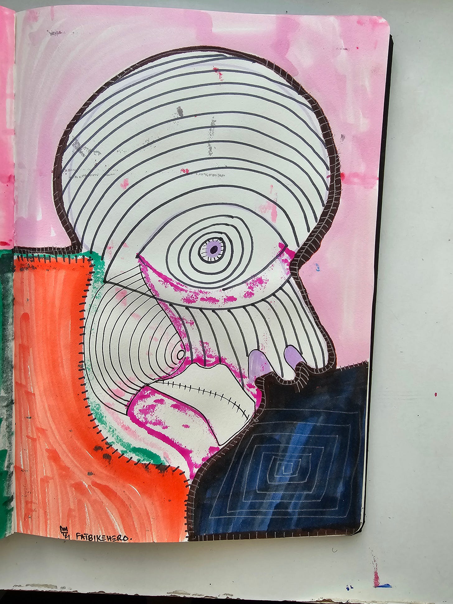 Profile head filled with concentric rings and central eye titled “AI Agent Inside The Loop.” Profile head filled with concentric rings and central eye titled “AI Agent Inside The Loop.”