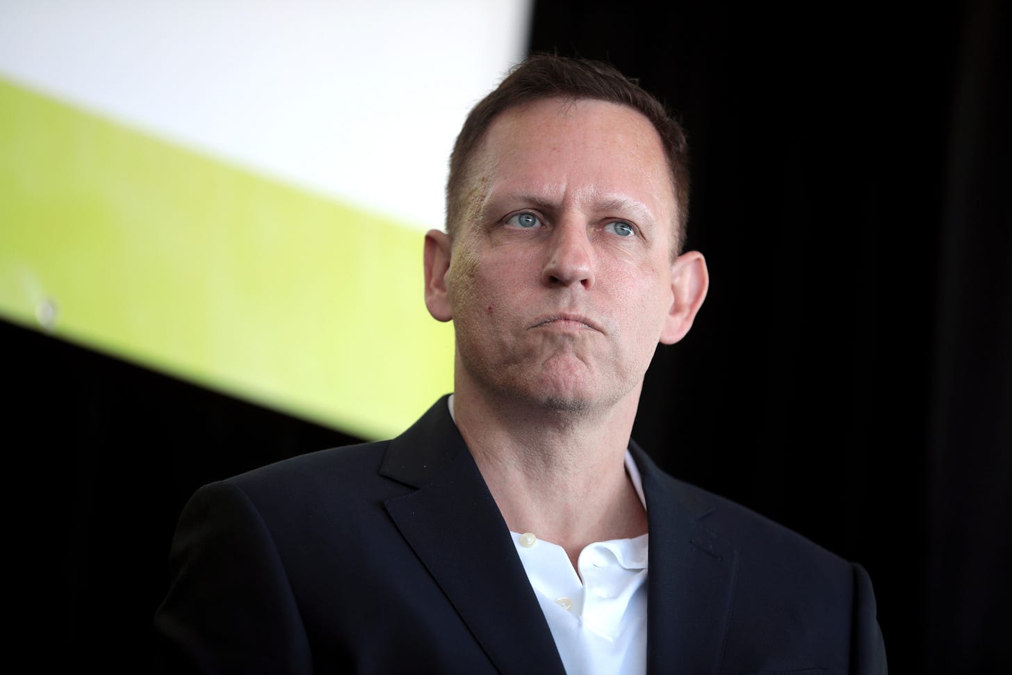Peter Thiel in a dark jacket at the 2022 Converge Tech Summit in Scottsdale, Arizona.