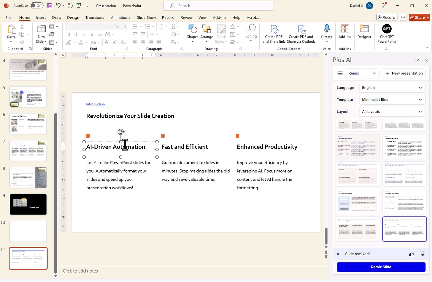 Plus AI sample project screenshot. Image by Jim Clyde Monge